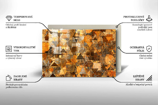 Tábua para corte Padrão de formas geométricas