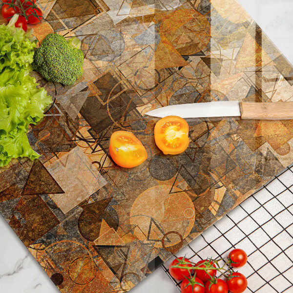 Tábua para corte Padrão de formas geométricas