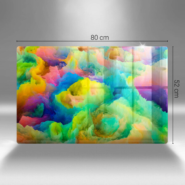 Tábua de corte de vidro Abstração colorida