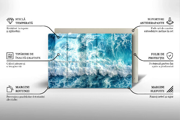 Tábua de corte Ondas do mar