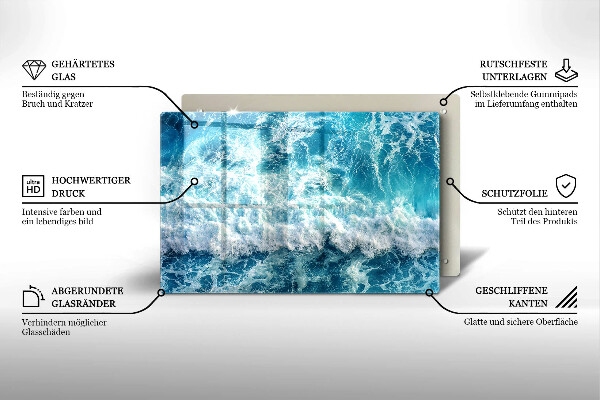 Tábua de corte Ondas do mar