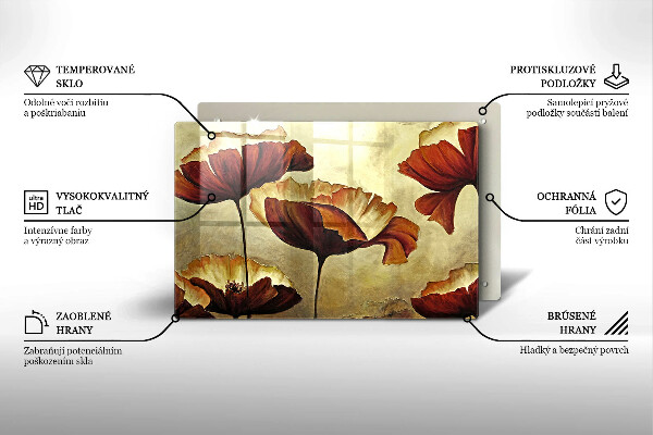 Tábua cozinha Flores boho pintadas