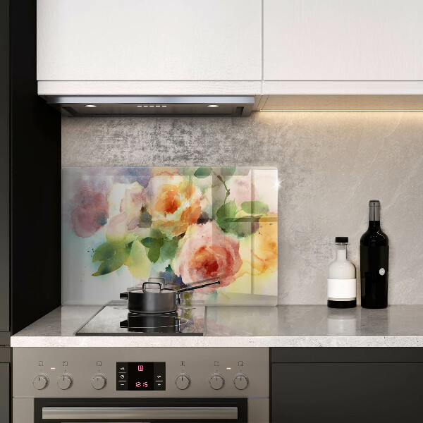 Tábua de cortar Flores pintadas