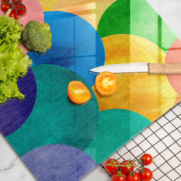 Tábua de cortar Círculos coloridos