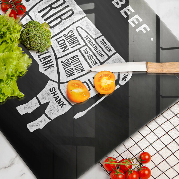 Tábua de cortar alimentos Carne de vaca