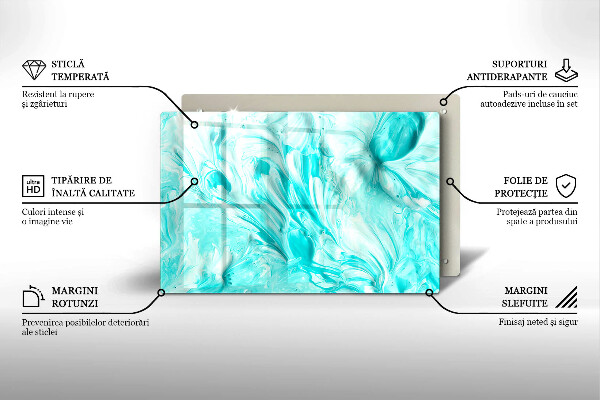 Tábua cozinha Tintas abstratas