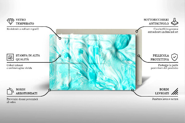 Tábua cozinha Tintas abstratas
