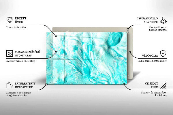 Tábua cozinha Tintas abstratas