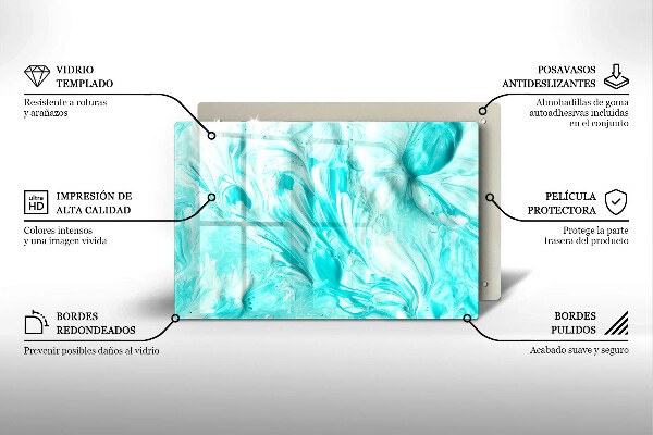 Tábua cozinha Tintas abstratas
