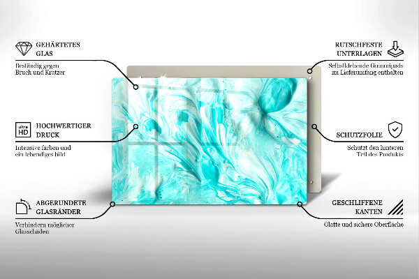 Tábua cozinha Tintas abstratas