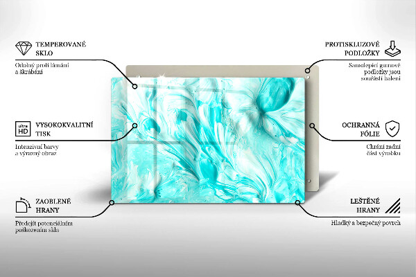 Tábua cozinha Tintas abstratas