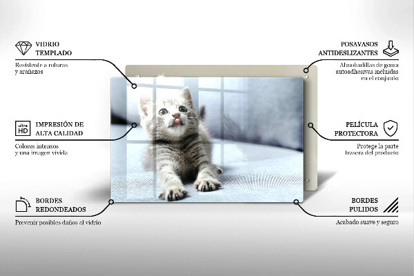 Tábua de cortar Um gatinho fofo