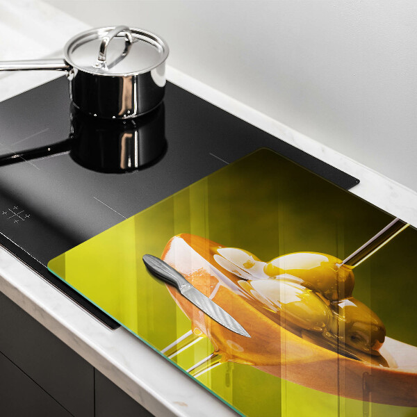 Tábua de cortar alimentos Azeite e azeitonas