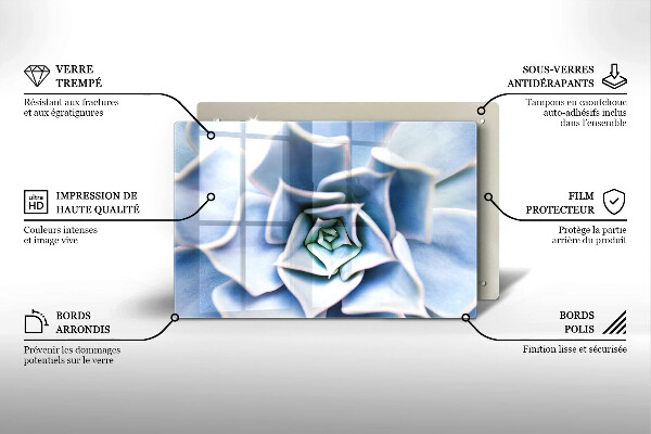Tábua de corte planta de flor