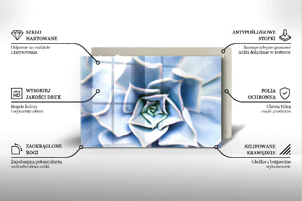 Tábua de corte planta de flor