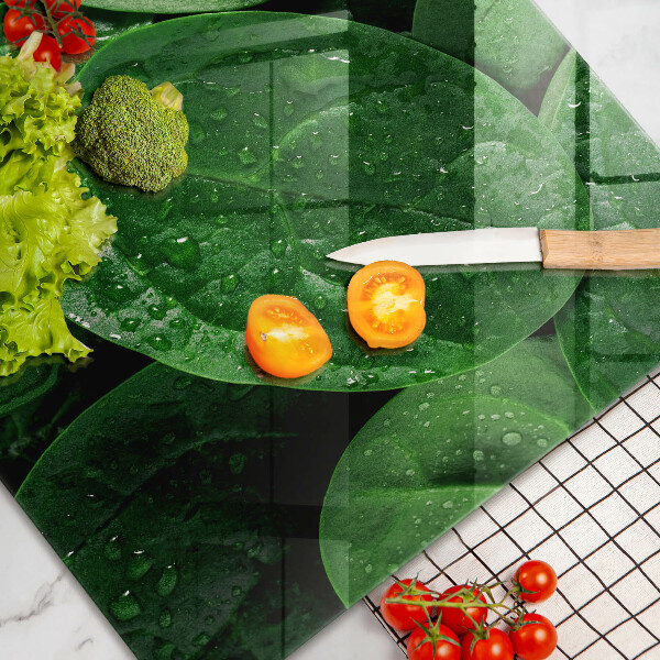 Tábua de cortar Folhas de manjericão