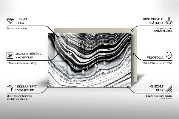 Tábua cozinha Abstração de tinta