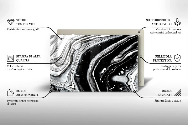 Tábua corte Abstração de tinta