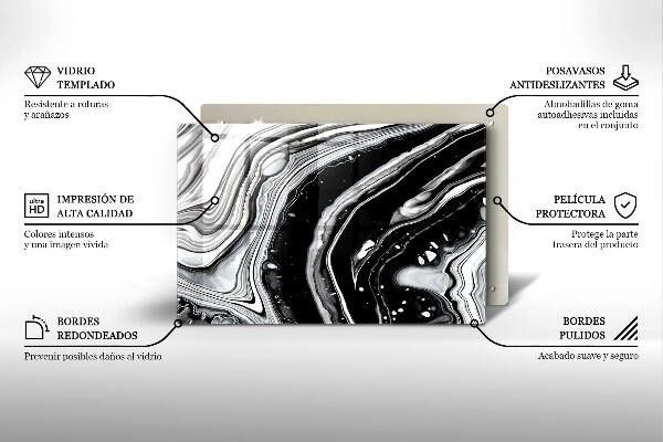 Tábua corte Abstração de tinta