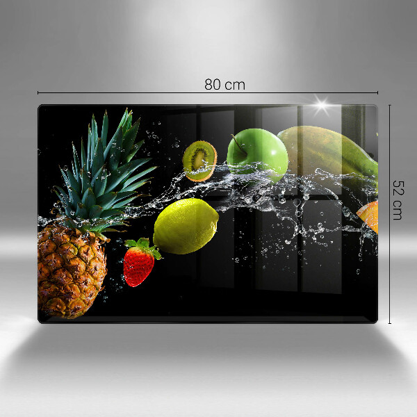 Tábua para corte Fruta na água