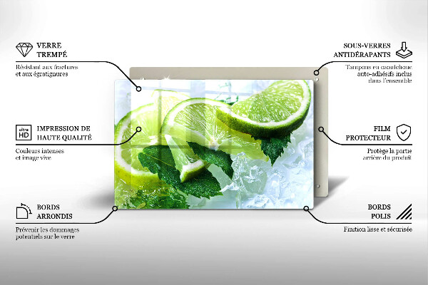 Tábua cozinha Limão, hortelã e gelo