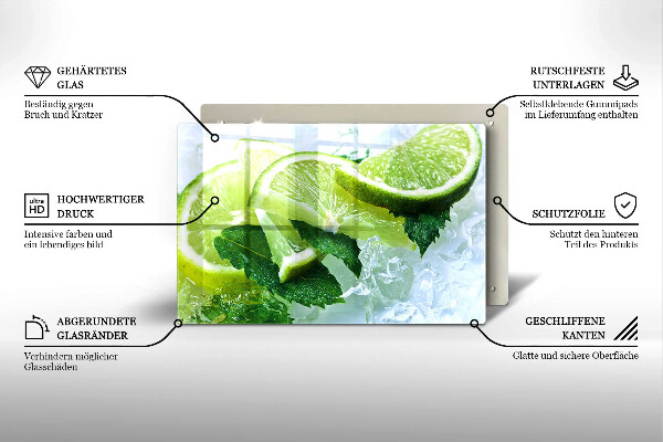 Tábua cozinha Limão, hortelã e gelo