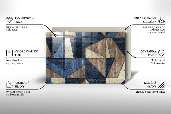 Tábua de corte Abstração geométrica