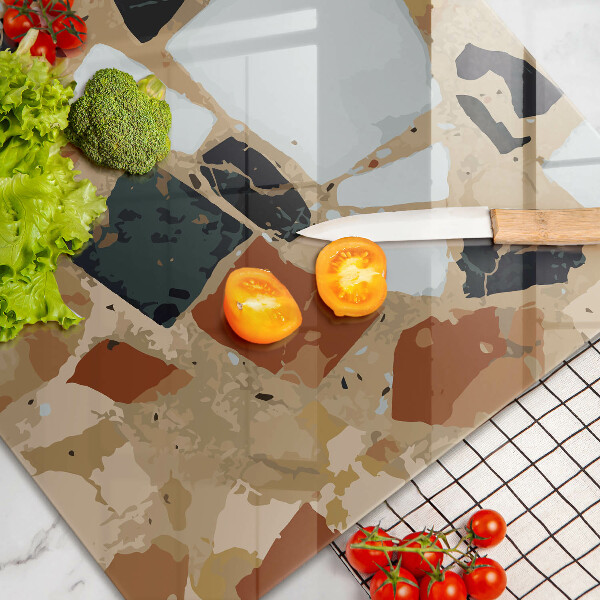 Tábua de cortar de vidro Lajes de pedra decorativas