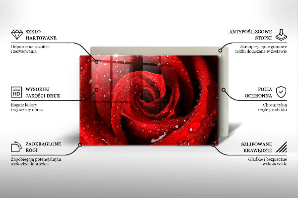 Tábua de cortar Pétalas de flores de rosa