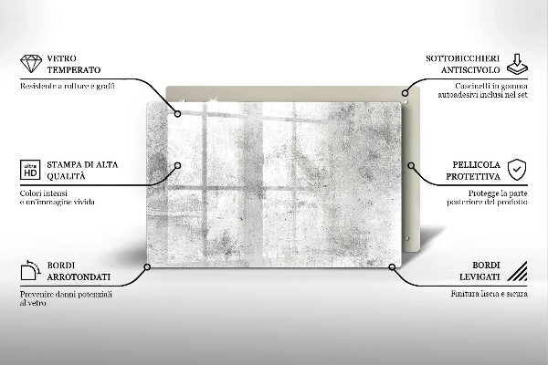 Tábua de cortar alimentos Textura de concreto