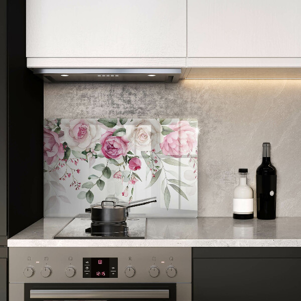 Tábua de corte Rosas em aquarela