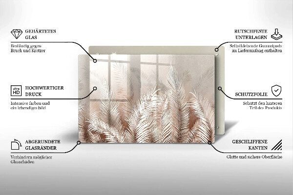 Tábua corte Vegetação de folhagem Boho