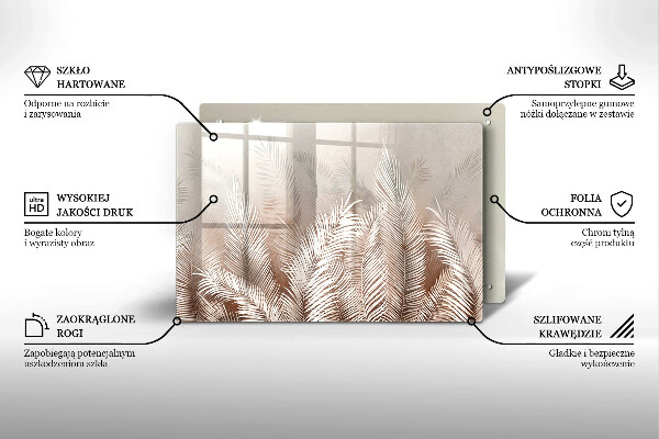 Tábua corte Vegetação de folhagem Boho