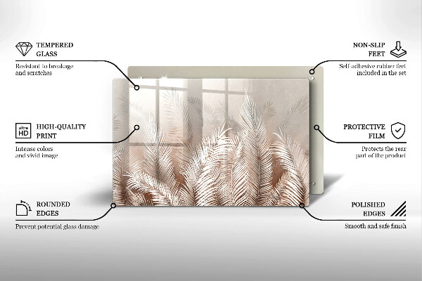 Tábua corte Vegetação de folhagem Boho