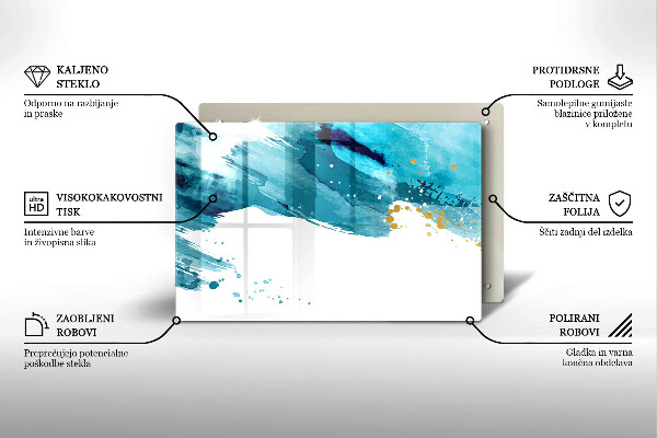 Tábua corte Manchas azuis