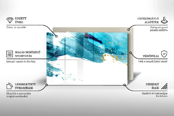 Tábua corte Manchas azuis