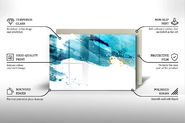 Tábua corte Manchas azuis