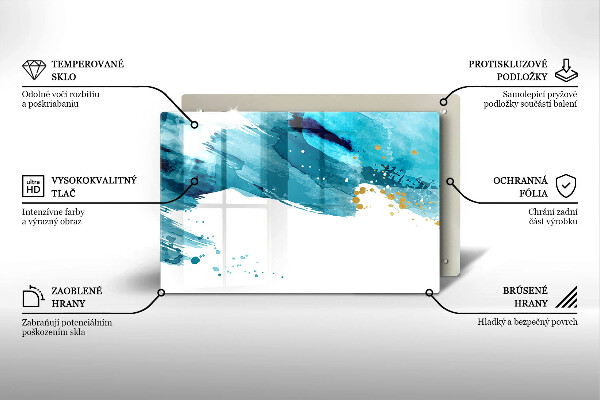 Tábua corte Manchas azuis