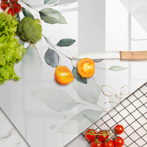 Tábua para corte Folhas de aquarela