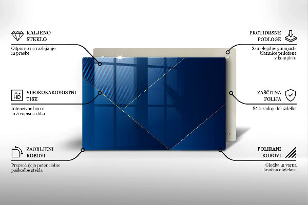 Tábua de cortar de vidro Fundo moderno
