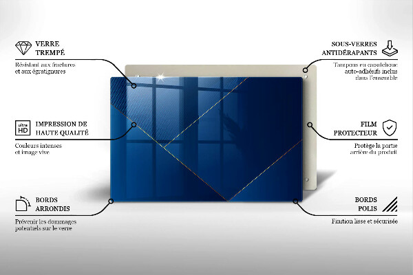 Tábua de cortar de vidro Fundo moderno