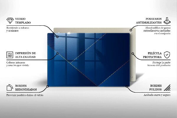 Tábua de cortar de vidro Fundo moderno