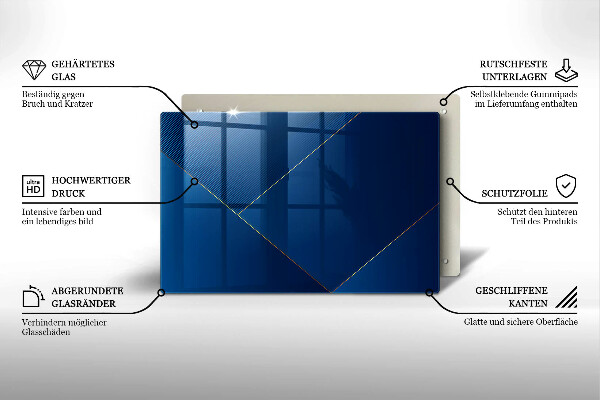 Tábua de cortar de vidro Fundo moderno