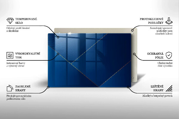Tábua de cortar de vidro Fundo moderno