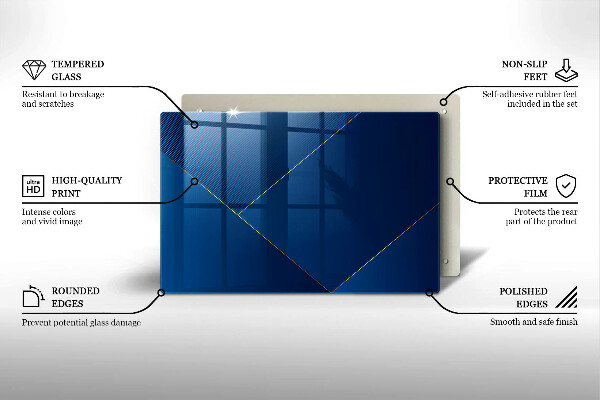 Tábua de cortar de vidro Fundo moderno