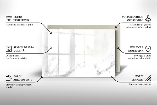 Tábua de corte Mármore moderno