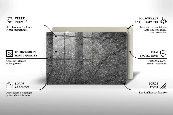 Tábua cozinha Textura de pedra