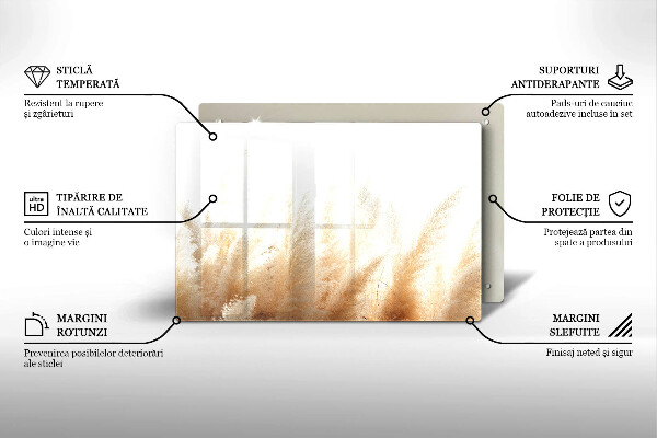Tábua de cortar alimentos Capim-dos-pampas