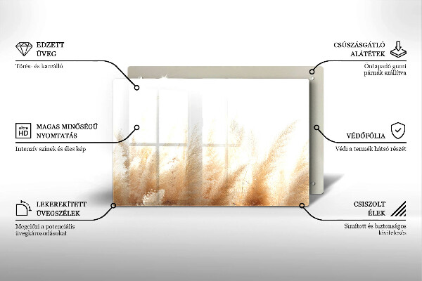 Tábua de cortar alimentos Capim-dos-pampas