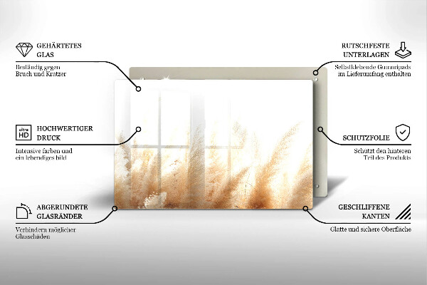 Tábua de cortar alimentos Capim-dos-pampas